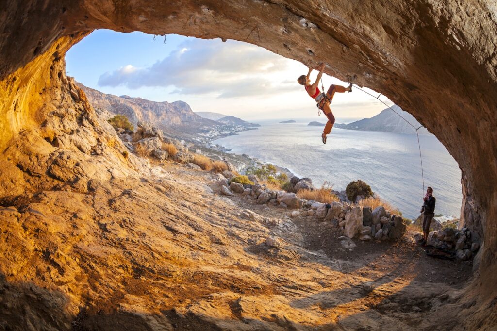 How sport climbing is helping to revitalize a Greek island .